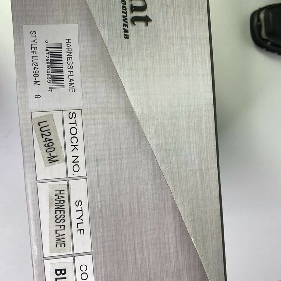 Xelement 2490 Black Harness Motorcycle Boots Flame - Picture 6 of 9